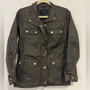J. CREW Downtown Field Jacket Military Olive Green